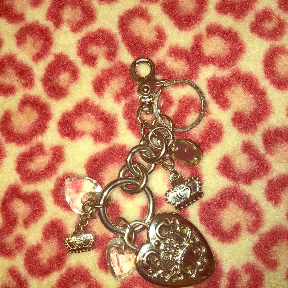 Kathy van Zeeland keychain with charms.